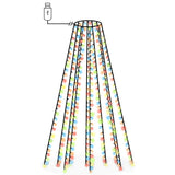 VIDAXL Weihnachtsbaumbeleuchtung mit 300 LEDs Multi -gefärbtes Netz 300 cm