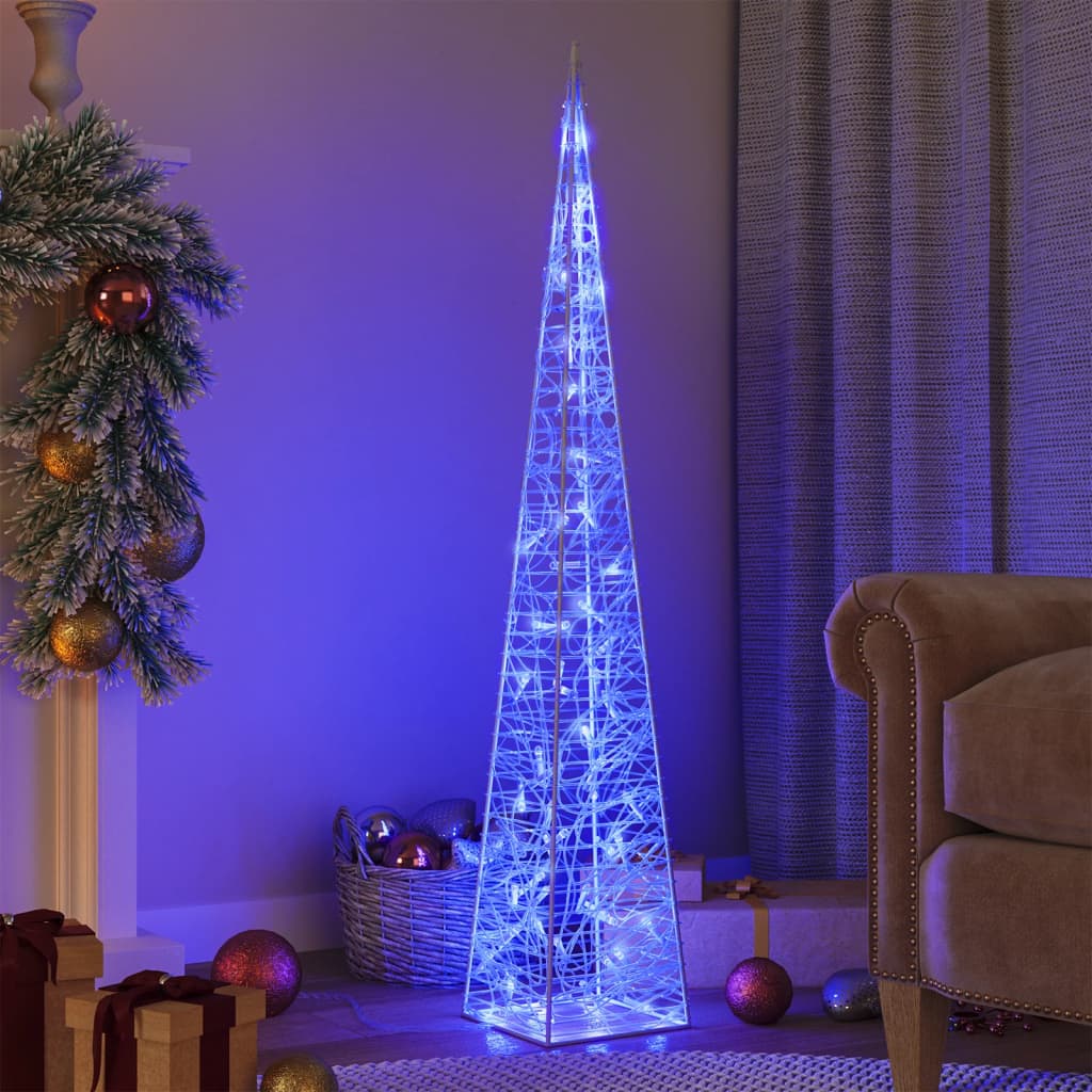 Vidaxl Light Cone Decorative LED 120 cm Acrílico Azul