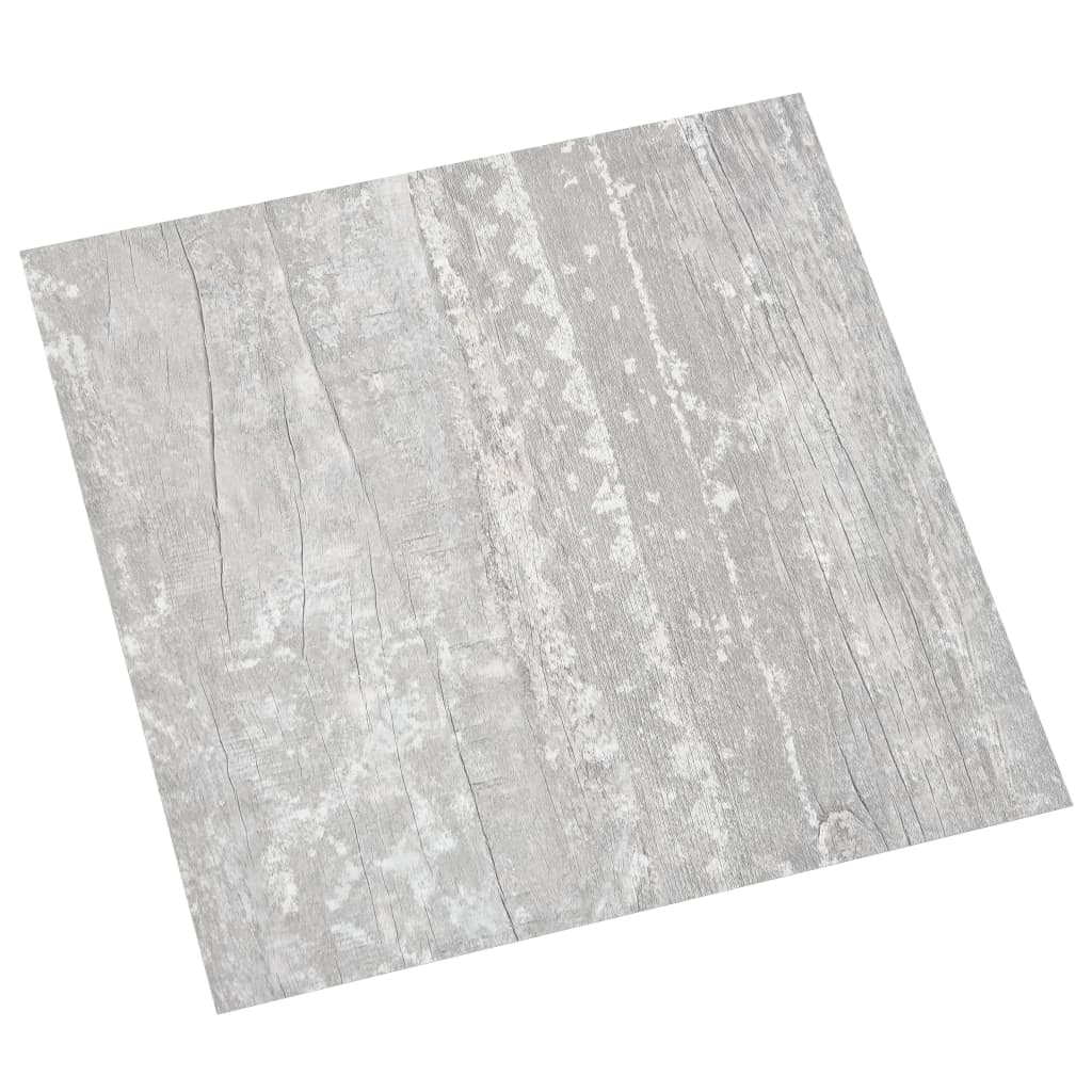 Tablas de piso Vidaxl 20 st autoadhesivo 1.86 m² PVC Gray