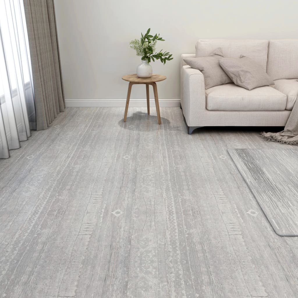 Vidaxl floorboards 20 st self -adhesive 1.86 m² PVC Gray