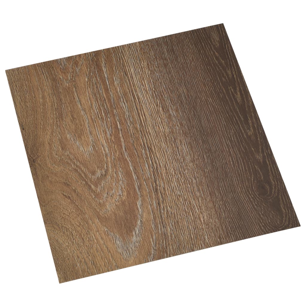 Tablas de piso Vidaxl 20 st autoadhesivo 1.86 m² PVC Brown