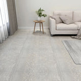 Vidaxl Floor Abeards 20 St Autoadesivo 1,86 m² PVC Grigio chiaro