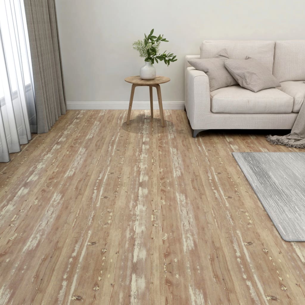 Vidaxl Floorboards 20 ST Self -fast 1,86 m² PVC Brown