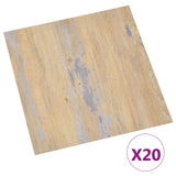 Vidaxl Floorboards 20 ST Self -fast 1,86 m² PVC Brown