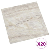 VidaXL floorboards 20 st self -adhesive 1.86 m² PVC Beige