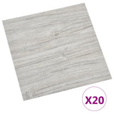 Vidaxl Floorboards 20 St Self -Adhesive 1,86 m² PVC světle šedá