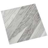 VIDAXL Dielen 20 St. Selbstadhäsiv 1,86 m² PVC gestreiftes Grau