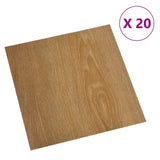 Vidaxl Floorboards 20 St auto-adhésif 1,86 m² en PVC marron