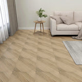 Vidaxl Floor Abeards 20 St Autoadesivo 1,86 m² Pvc a strisce marrone