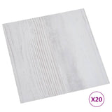 Tablas de piso Vidaxl 20 st autoadhesivo 1.86 m² PVC gris claro