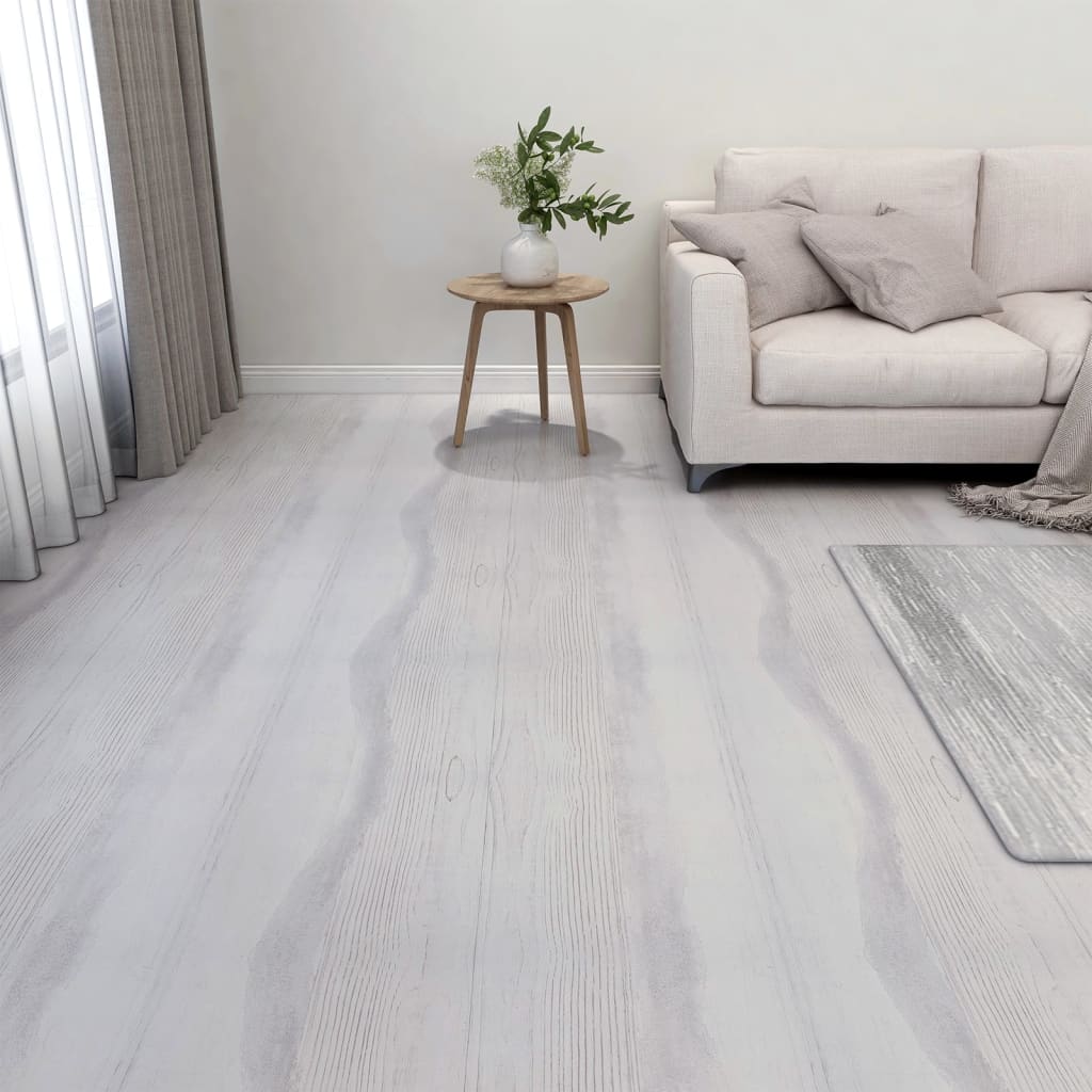 Vidaxl Floorboards 20 ST Self -fast 1,86 m² PVC lysegrå