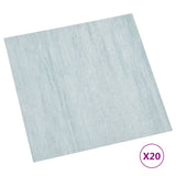 Tablas de piso Vidaxl 20 st autoadhesivo 1.86 m² PVC verde