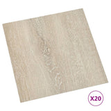 Tablas de piso Vidaxl 20 st autoadhesivo 1.86 m² pvc beige