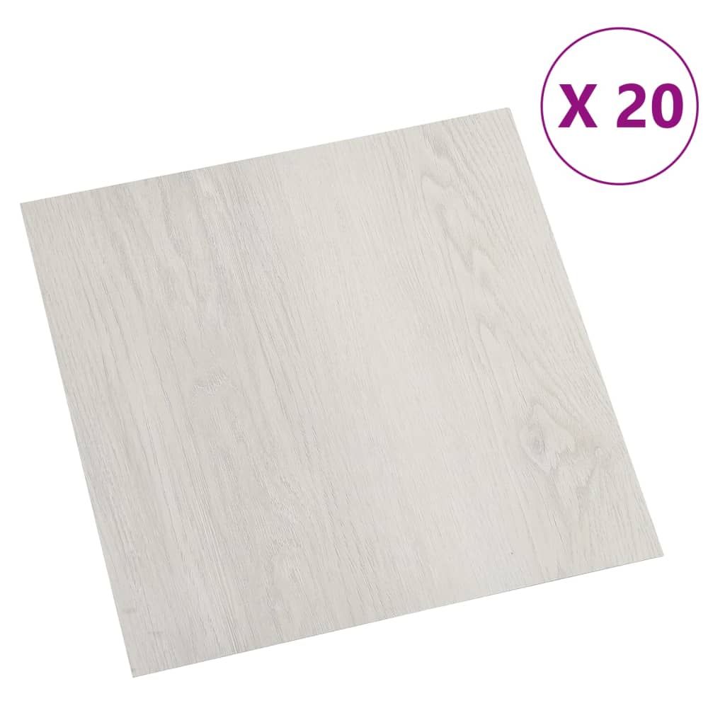 VIDAXL -Dielen 20 St. Selbstadhäsiv 1,86 m² PVC Beige