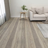 Tablas de piso Vidaxl 20 st autoadhesivo 1.86 m² PVC Taupe