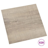 Vidaxl Floor Abeards 20 St Autoadesivo 1,86 m² PVC Taupe