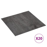 Tablas de piso Vidaxl 20 st autoadhesivo 1.86 m² PVC Brown