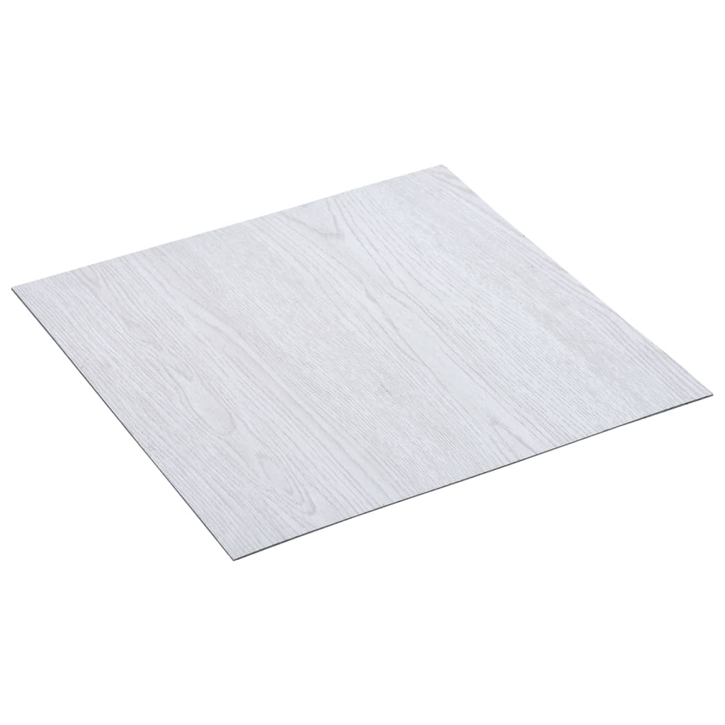 Vidaxl Bodendielen 20 Stück selbstklebend 1,86 m² PVC weiß