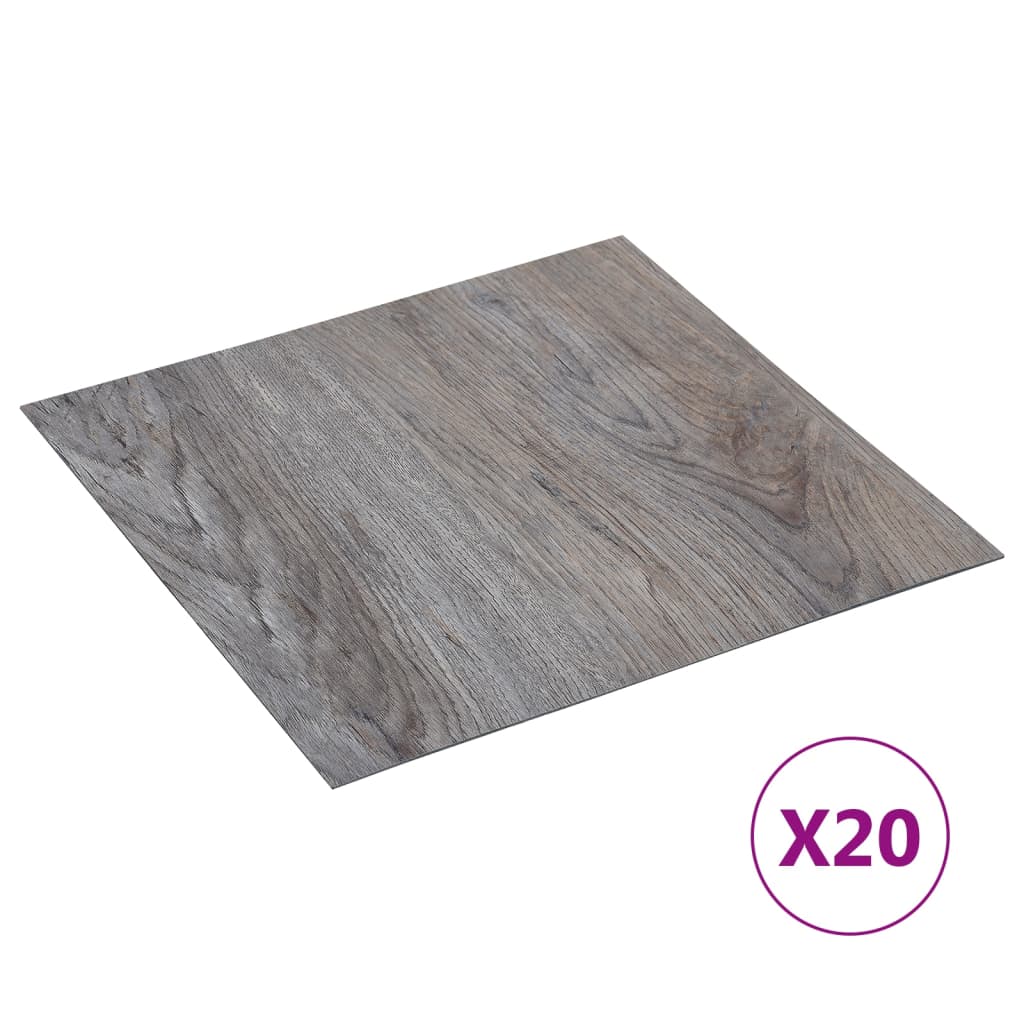 Vidaxl Floorboards 20 St Self -Adhesive 1,86 m² PVC světle hnědá