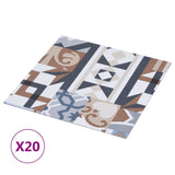 VidaXL floorboards 20 st self -adhesive 1.86 m² PVC plain pattern