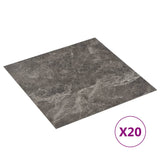 Planchers Vidaxl 20 ST auto-adhésif 1,86 m² PVC Black Marble Match