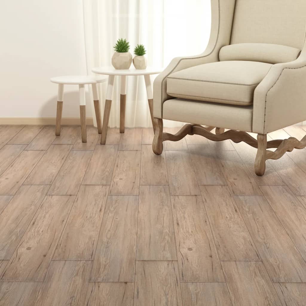 Vidaxl Floorboards Self -Adhesive 5,21 m² 2 mm PVC hnědý dub