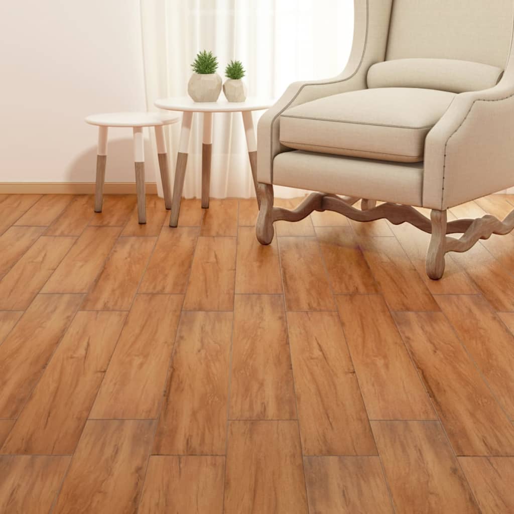 Vidaxl golvbrädor självhäftande 5,21 m² 2 mm PVC Natural Elm