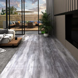 Vidaxx Bodendielen selbstklebend 5,21 m² 2 mm PVC matt Holzgrau