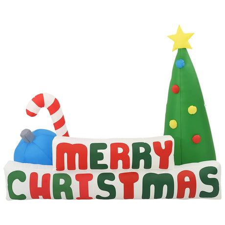 Vidaxl Weihnachtsbaum Frohe Weihnachten aufblasbare LED 240x188 cm