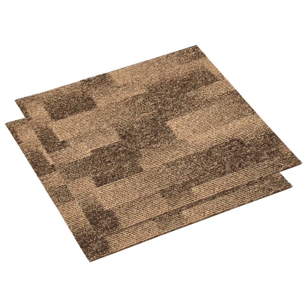 Carreaux de moquette vidaxl 20 st 5 m² marron