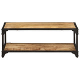 Vidaxl salontafel 90x45x35 cm massief ruw mangohout