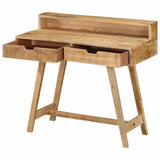Vidaxl bureau 100x45x90 cm massief ruw mangohout