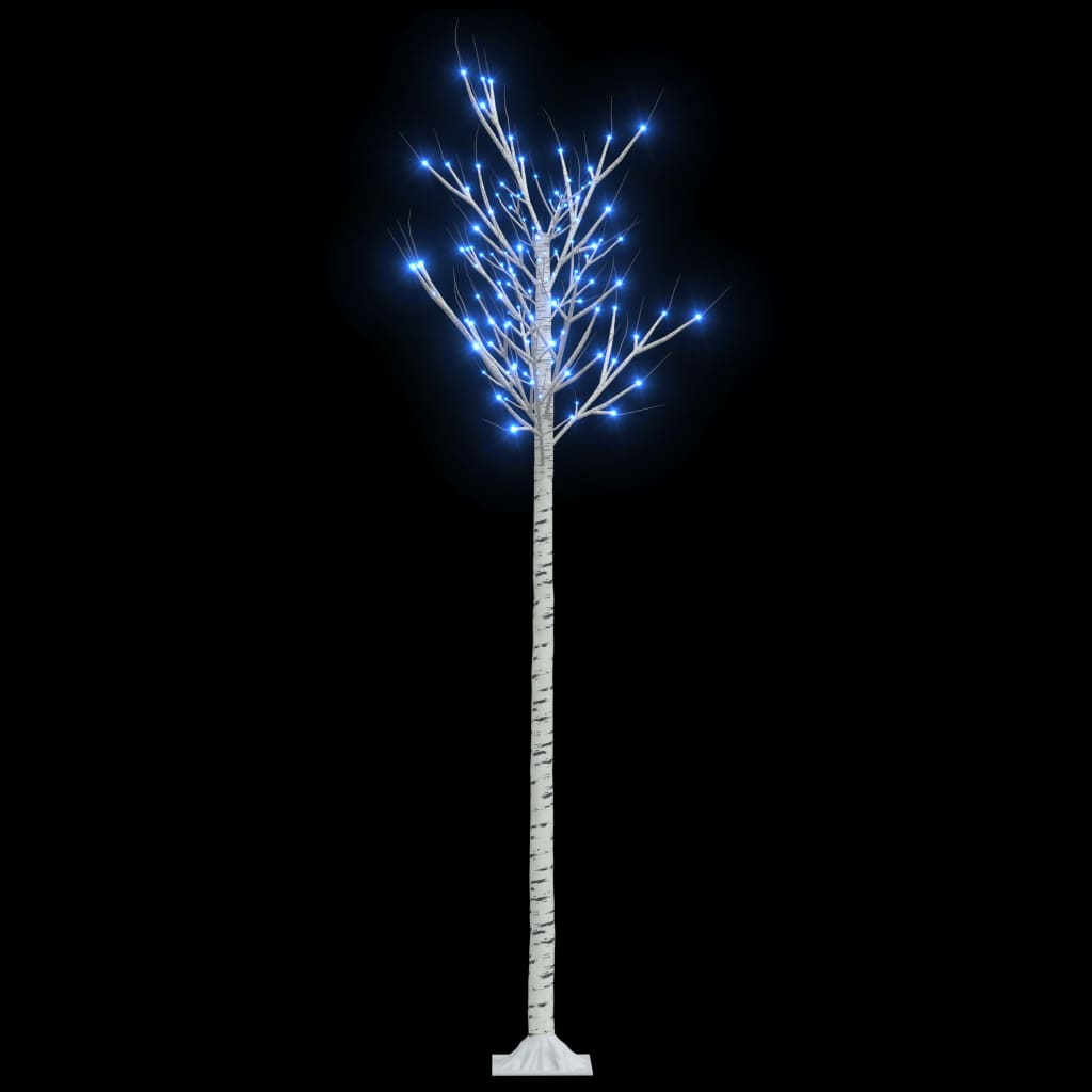 Vidaxl Chrëschtbeemebaum Willow mat 200 blo Leds bannent a baussen 2,2 m