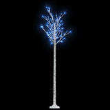 Vidaxl Chrëschtbeemebaum Willow mat 200 blo Leds bannent a baussen 2,2 m