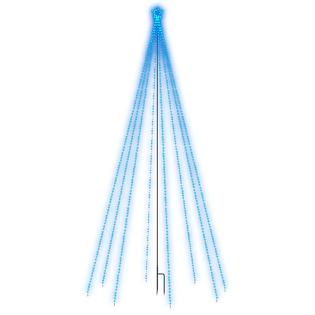Vidaxl -LED -Weihnachtsbaum innen außerhalb von 576 LEDs 3,6 m blau