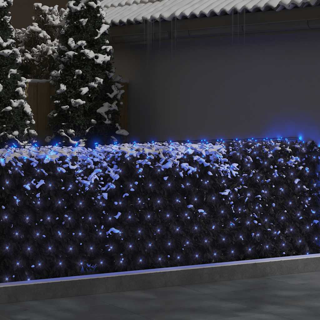 Vidaxx Weihnachtsnetzbeleuchtung 204 LEDs innen und außen 3x2 m blau