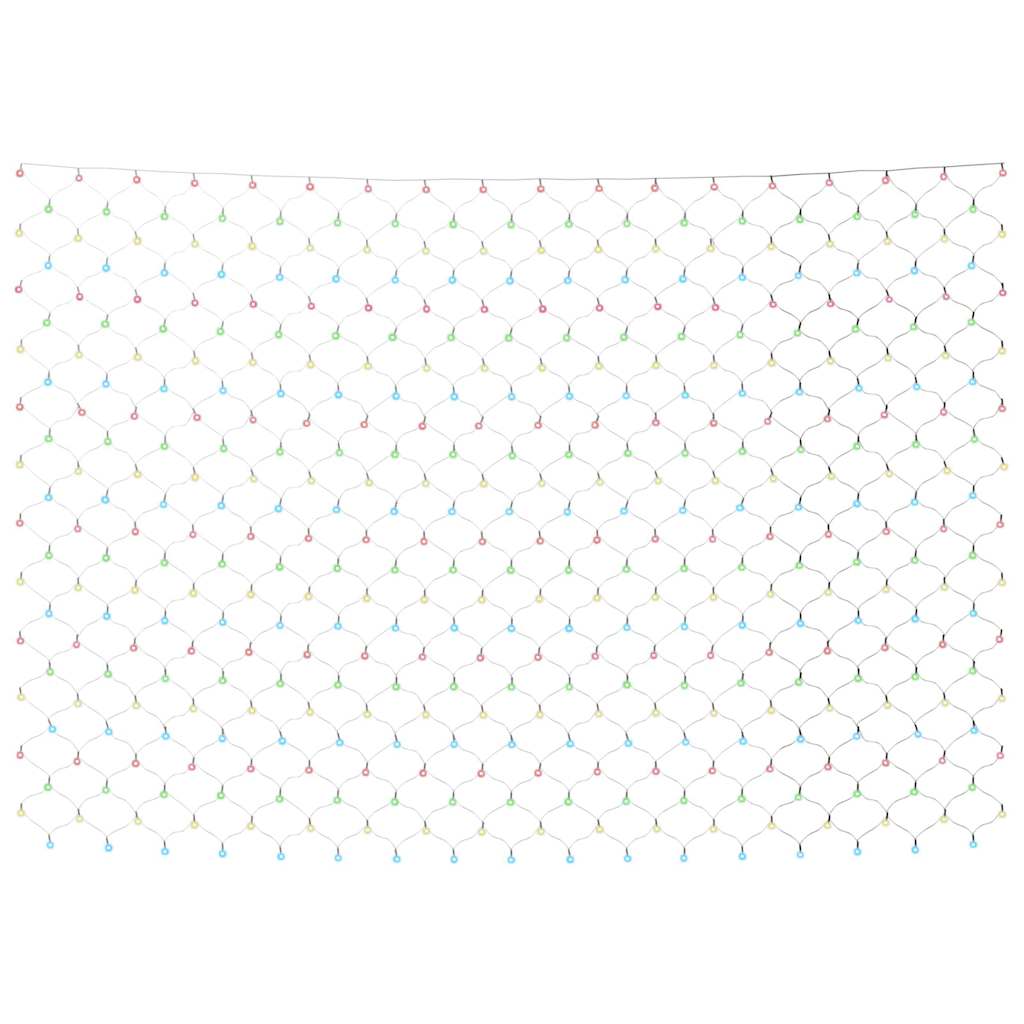 VIDAXL Weihnachtsknetzbeleuchtung 306 LEDs im Inneren 3x3 M -Multi -Colored