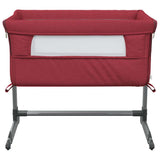 Vidaxl babybox met matras linnen rood