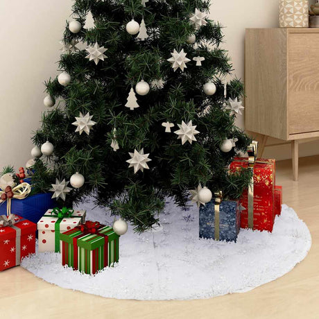 Vidaxx Luxus Weihnachtsbaumrock weiß 90 cm Kunstfell