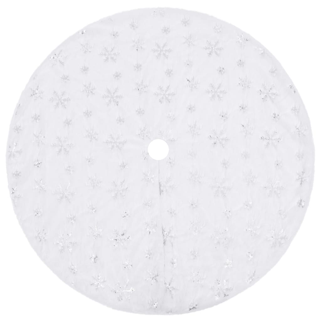 Vidaxx Luxus Weihnachtsbaumrock weiß 122 cm Kunstfell