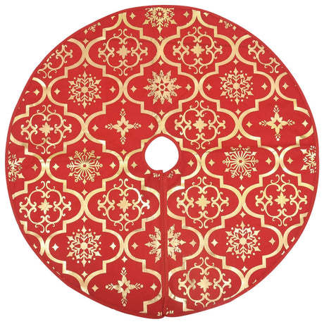 Vidaxl Weihnachtsbaumrock Luxus mit Socke 122 cm Stoff rot