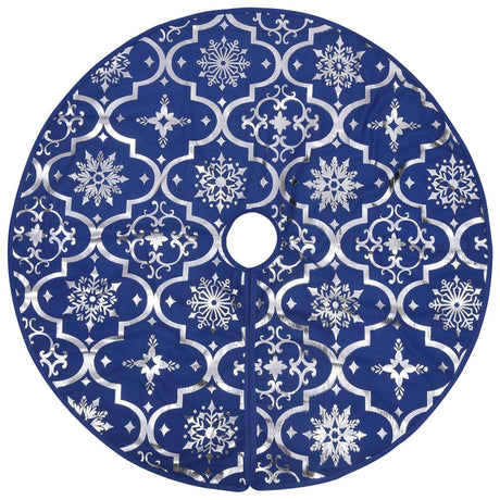 Vidaxl Weihnachtsbaumrock Luxus mit Sock 122 cm Stoff Blau