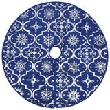 Vidaxl Weihnachtsbaumrock Luxus mit Sock 150 cm Stoff Blau