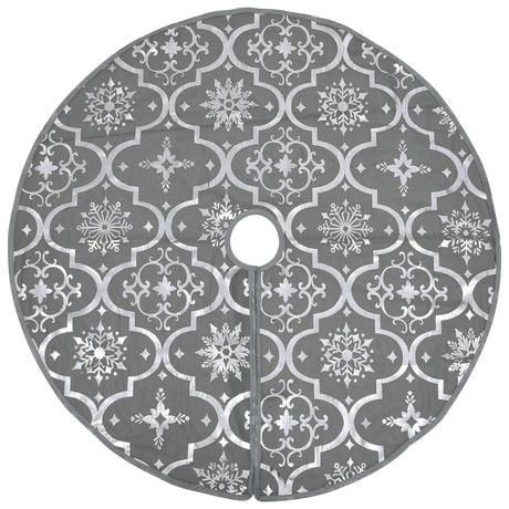 Vidaxl Weihnachtsbaumrock Luxus mit Sock 90 cm Stoff grau