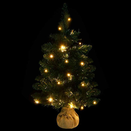 Vidaxl Kunstkerstboom mit Beleuchtung und Standard 60 cm PVC Green