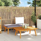 Vidaxl 3-delige loungeset met kussens massief acaciahout