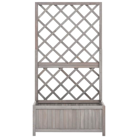 Vidaxl latwerkplantenbak 70x30x135 cm Festkiefergrau