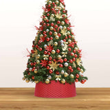 Vidaxl Weihnachtsbaumrock Ø54x19,5 cm rot