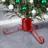 Support d'arbre de Noël Vidaxl 58x58x21 cm rouge