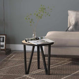 Vidaxl salontafel ø35 cm mdf sonoma eikenkleurig